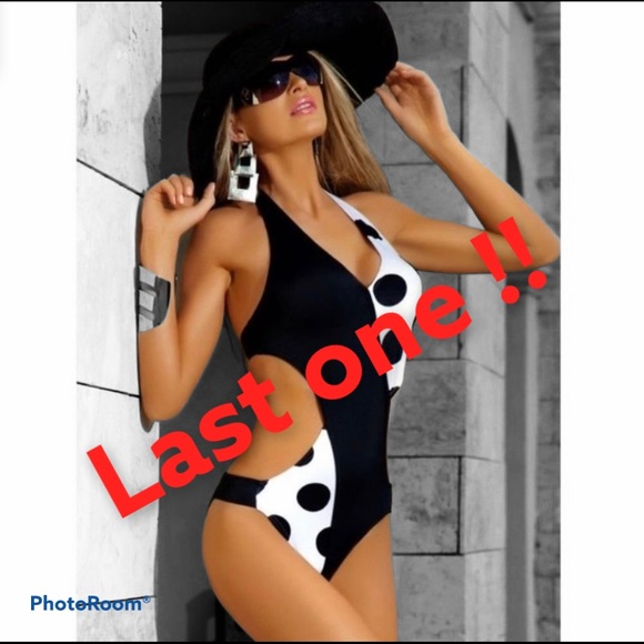 Other - Sexy black and white monokini NEW